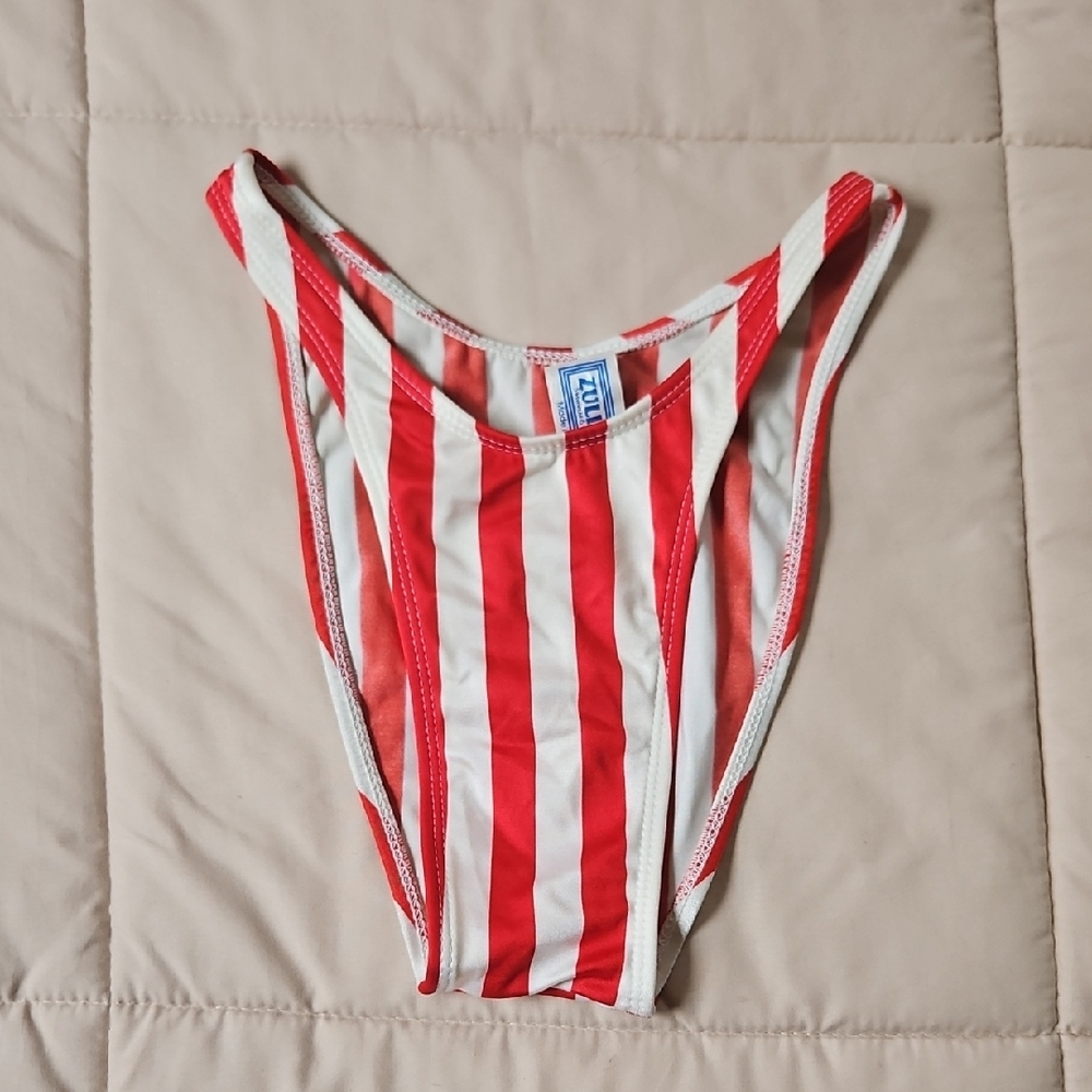 Vintage Striped Bikini Bottoms